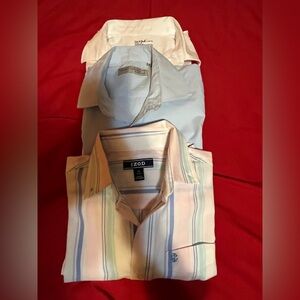 Lot of 3 Boys Dress Shirts SZ 10/12